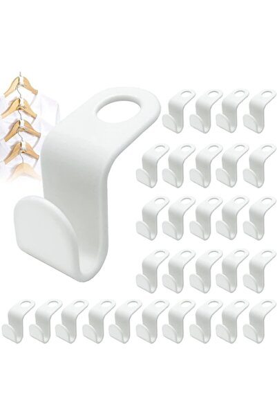 OEM Set de 30 de umerașe pentru haine, conectori albi
