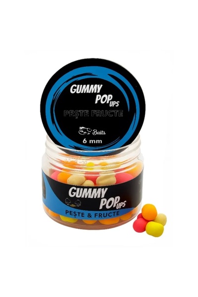 ADP Baits Momeala Gummy Pop Ups, 50ml, Pește & Fructe 6 mm