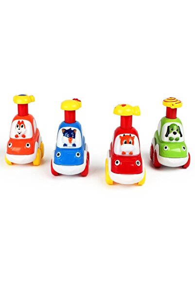 Arabest 4 Pcs Animal Car Toys, Toy Model Small Cars, Cartoon Inertia Car,Perf...