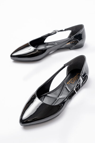 BUNİPARK Gloya Γυναικείο λουστρίνι κομψό Ορθοπεδικό Casual Μπαλαρίνα