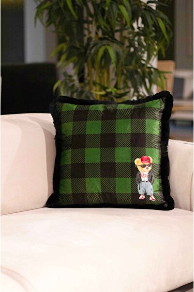 Lüx Teddy Baskı Yastık(Uluslararası solmama garantili)