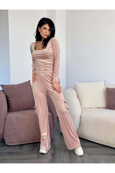 RAMONA BADESCU EXCLUSIVE Elegant women's suit - blouse with square neckline a...