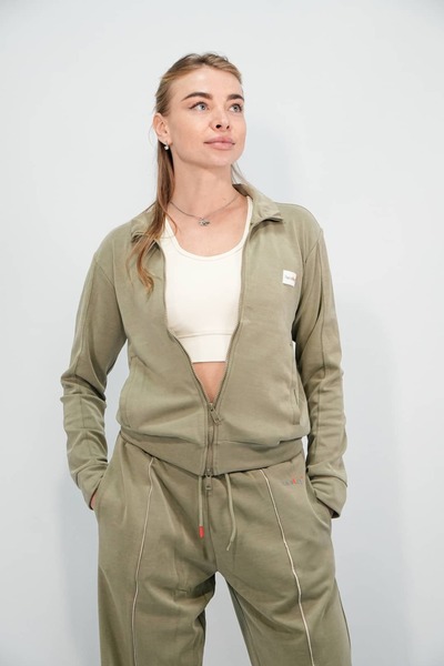 Hersley New Season Modal Fabric Zippered Women's Jacket