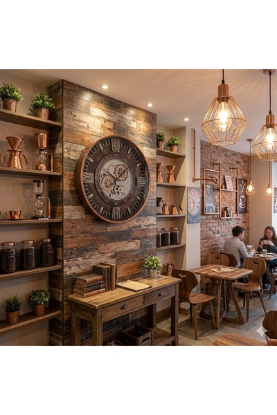 gxnclock İTHAL METAL ÇARKLI DUVAR SAATİ 60CM