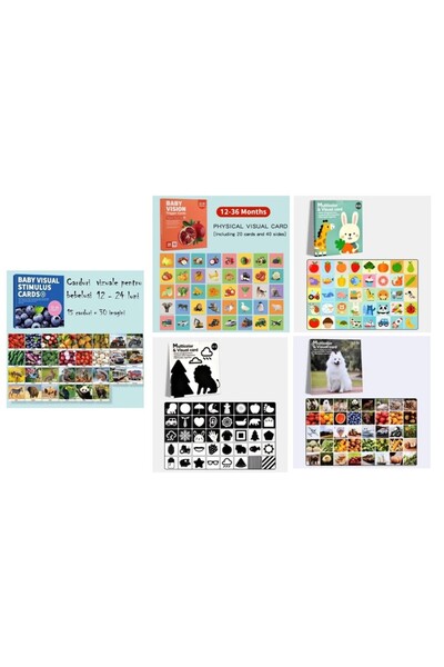 Tiny Explorers Set 5x 20 carduri cognitive diverse modele