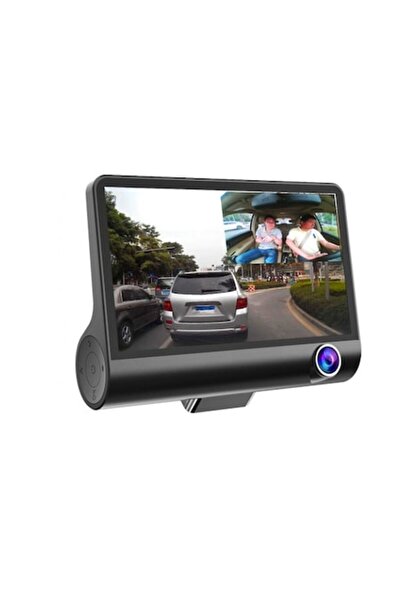OEM Cameră auto triplă față, interior, spate, 4 inci, Full HD, design monitor...