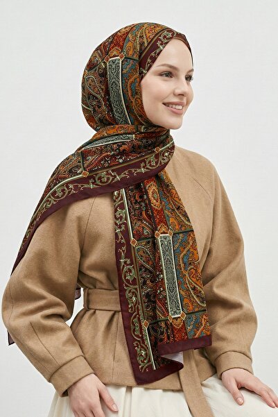 InStyle Шаль з м'якої бавовни з квітковим етнічним візерунком