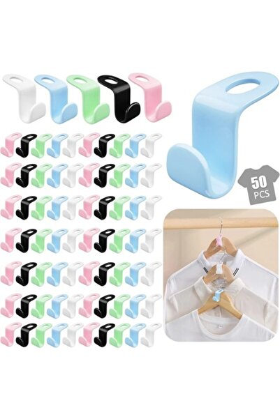 OEM Set de 50 de umerașe pentru haine, multicolore