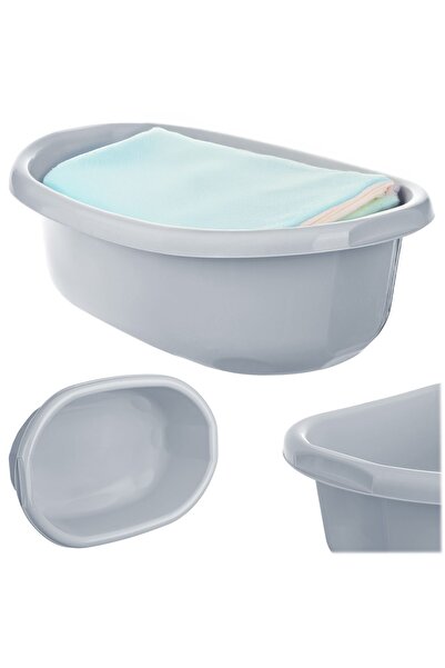 KADAX Vas de spălat din plastic, cadă ovală de 12 l, cu mânere