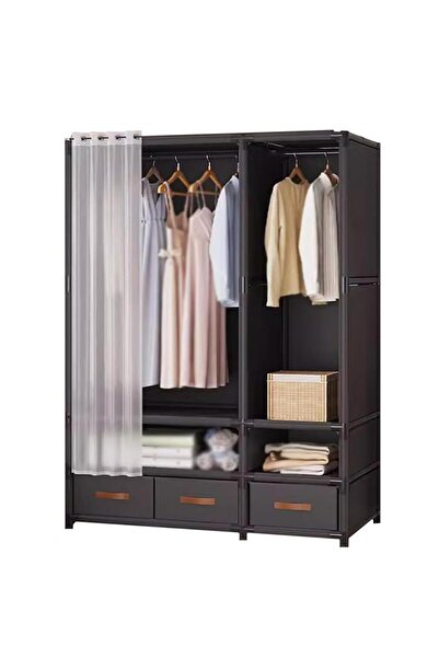 Arabest Oxford Wardrobe, Removable Temporary Wardrobe, Easy to Assemble Colla...