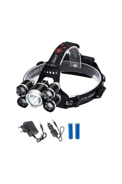 Universal Προβολέας με 5 LED, 30W, 8000 Lumens, με ZOOM και μπαταρίες που περ...