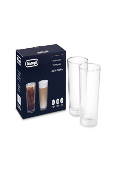 DELONGHİ De'Longhi DLSC319 Glass Set, 2 Pieces, 0.48L, Transparent