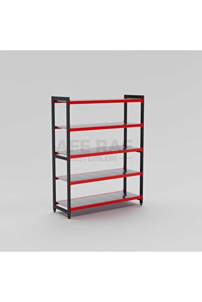 AFE DEKOR Hafif Yük Raf Sistemi 50x150x200 cm – 5 Katlı Depo, Arşiv ve Mağaza...