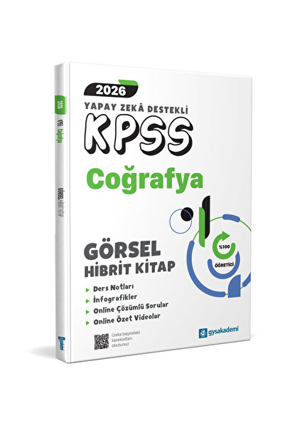 Data Yayınları gysakademi 2026 KPSS Yapay Zeka Destekli Coğrafya Görsel Hibri...
