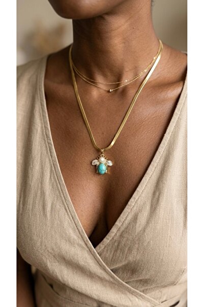 İNN JEWELLERY 316 L Steel Necklace, Tarnish Resistant, with Hypoallergenic Na...