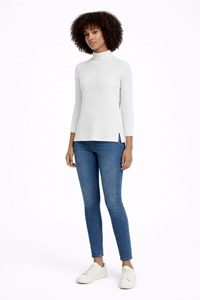 ALEXANDERGARDI Yandan Yirtmaçli Ribbed Knit Tri̇ko (B25-167401)