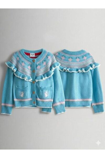 Next Baby Τζότζο Μαμάν Μπλε Με φλοράλ μοτίβο Ζακέτα