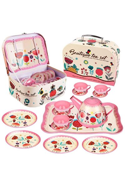 Arabest 15-Piece Princess Pretend Play Tea Set, Kitchen Party Toys with Carry...