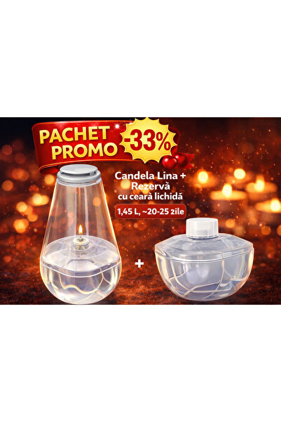 OEM Πακέτο προσφοράς Candela Lina + Δοχείο υγρού κεριού, 1,45 l, ~20–25 ημέρε...