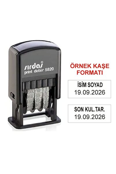 sırdaş kaşe KAŞECİNİZ 5820 İSİMLİ TARİH KAŞESİ - SON KULLANIM TARİHİ KAŞESİ
