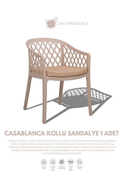 Daim Plastik CASABLANCA LÜX CAFE & RESTAURANT SANDALYESİ