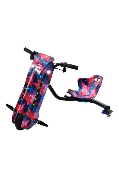 Rally Electric Drift Scooter 3 Wheel with Helmet Kit, Knee Guard and Elbow Mu...