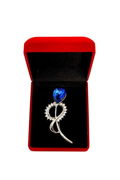 NARMAN Notte Blue Brooch – Handmade from Stainless Steel