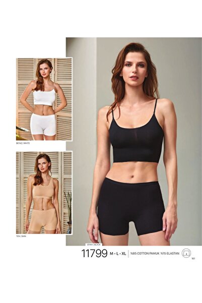 BERRAKSU 3'Lü Kadın Lazer Kesim Dikişsiz Boxer Extra Pamuklu Sağlıklı Kumaş