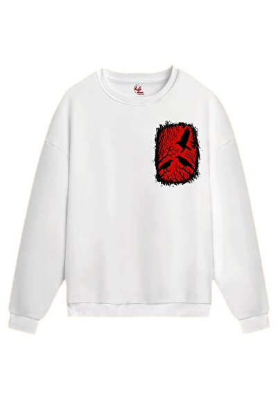 Rabona Fashion Red Raven Sweatshirt / Hoodie (Optional)