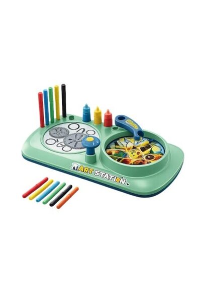 Mixbo Jucărie educativă „Prima mea tablă de desen” – Spirograf și pictură rot...