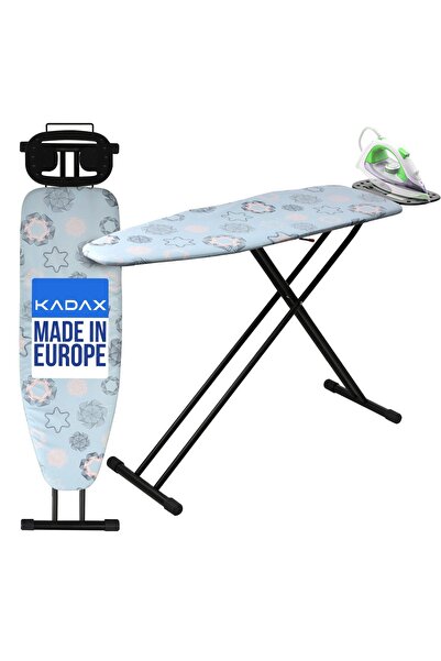KADAX Large Folding Ironing Board 120x38cm Wide Standard With Handle