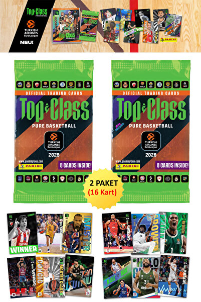 hediyecik بطاقات بانيني توب كلاس يورو ليج لكرة السلة 2025 - بطاقات لاعبي كرة ...