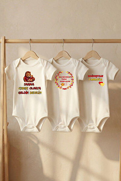 LilJoy بدلة أطفال قصيرة الأكمام مطبوعة بتصميم قطن عضوي Taraftar من Dedecim بن...