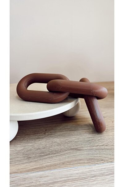 3DekorPusula Modern Dekoratif Zincir Obje-Minimal Tasarım