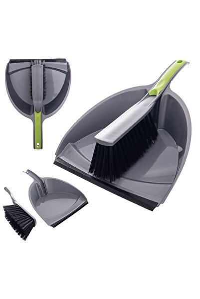 KADAX Set mătură și făraș 2 în 1 pentru curățare, măturat, spatulă, perie