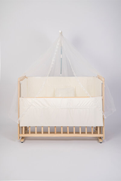 Jasmin Bebe Home Bebek Beşik Uyku Seti 10 Parça Cibinlik ve Aparat Hediyeli