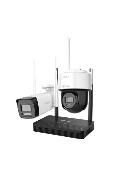 Hikvision WiFi Mixed CCTV Kit HiLook IKS-2042BPH-PH/W, 2MP, 2 Cameras, IR, 2-...