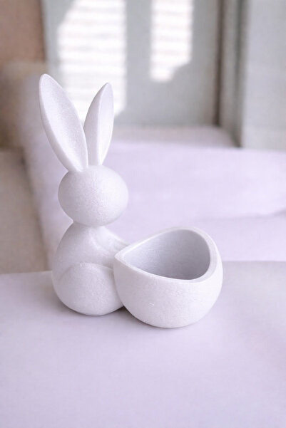 Baalaa 3D Printed Decorative Mini Bowl with Rabbit Figure – Rabbit Egg Holder...