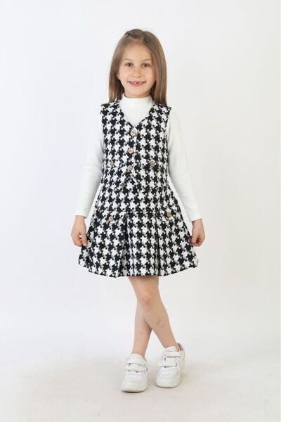 AXXAN Devojčina haljina sa kariranim uzorkom Sa deznom Flotilla Sa džepovima ...