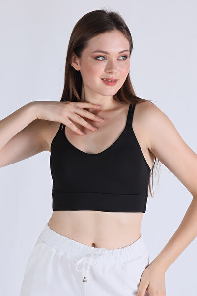 Rays Μαύρο Μπουστιέ με Λεπτομέρεια Χιαστί Πλάτης 9024-1