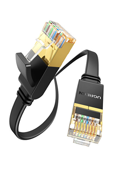 Ugreen CAT7 U/FTP Flat Ethernet Kablosu 1.5 Metre, 11276