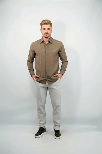 Hersley New Season Modal Woven Men's Shirt