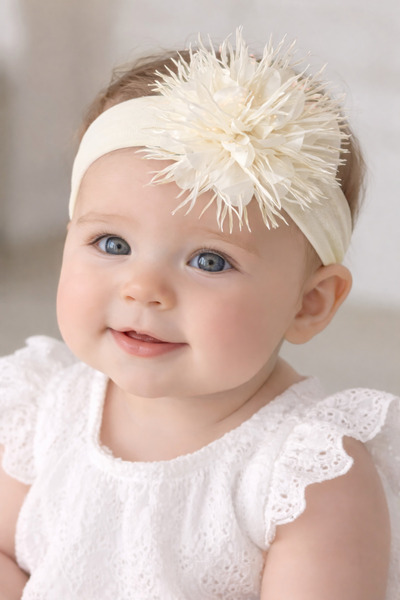 baby socks Büyük Çiçekli Bebek Saç Bandanası – Özel Gün Konsepti