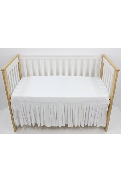 PRICHINDEL Fitted Sheet with Skirt for Crib, Cotton, Prichindel, Various Colors