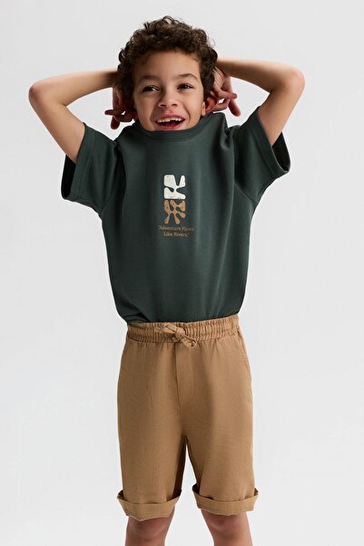 NK Dečija majica River za dečake, 4-8 godina, zelena