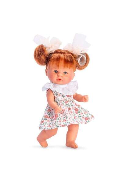 Asivil S.L. Păpușă bomboane cu rochie cu guler alb 20 cm