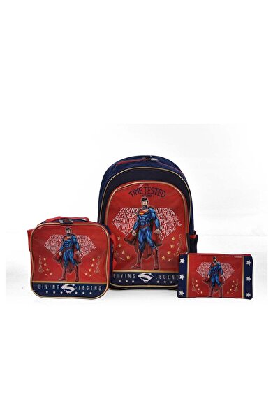 Warner Bros حقيبة ظهر سوبرمان، البطل المجرب عبر الزمن، مجموعة 3 في 1، 16 بوصة