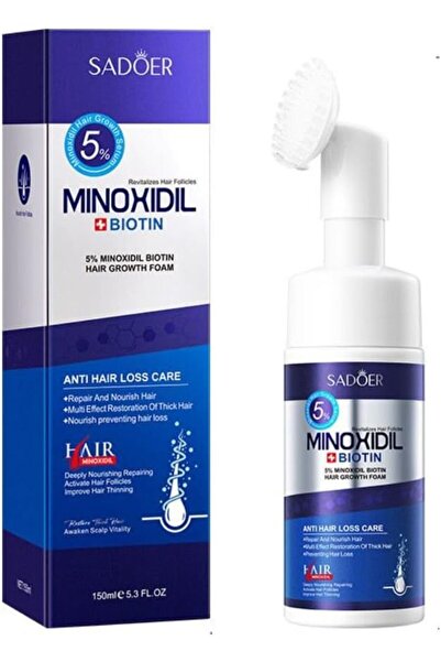 SADOER رغوة مينوكسيديل + بيوتين مضادة لتساقط الشعر (5%) 150 مل