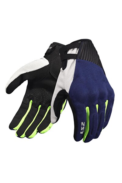 LS2 قفازات DART 2 EVO باللون الأزرق والأصفر النيون