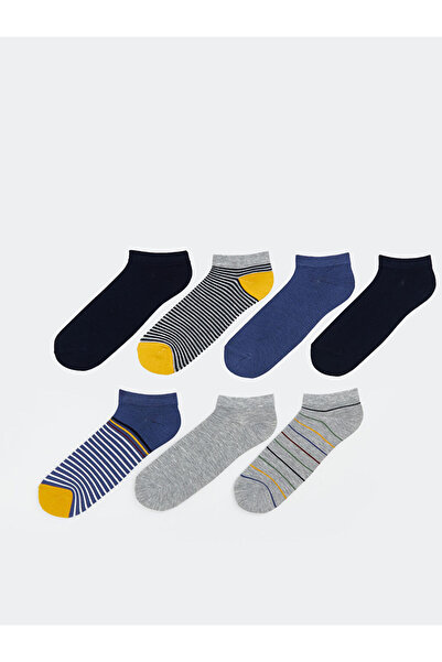 LC Waikiki Mixed Patterned Men's Bamboo Booties Socks 7-Pack